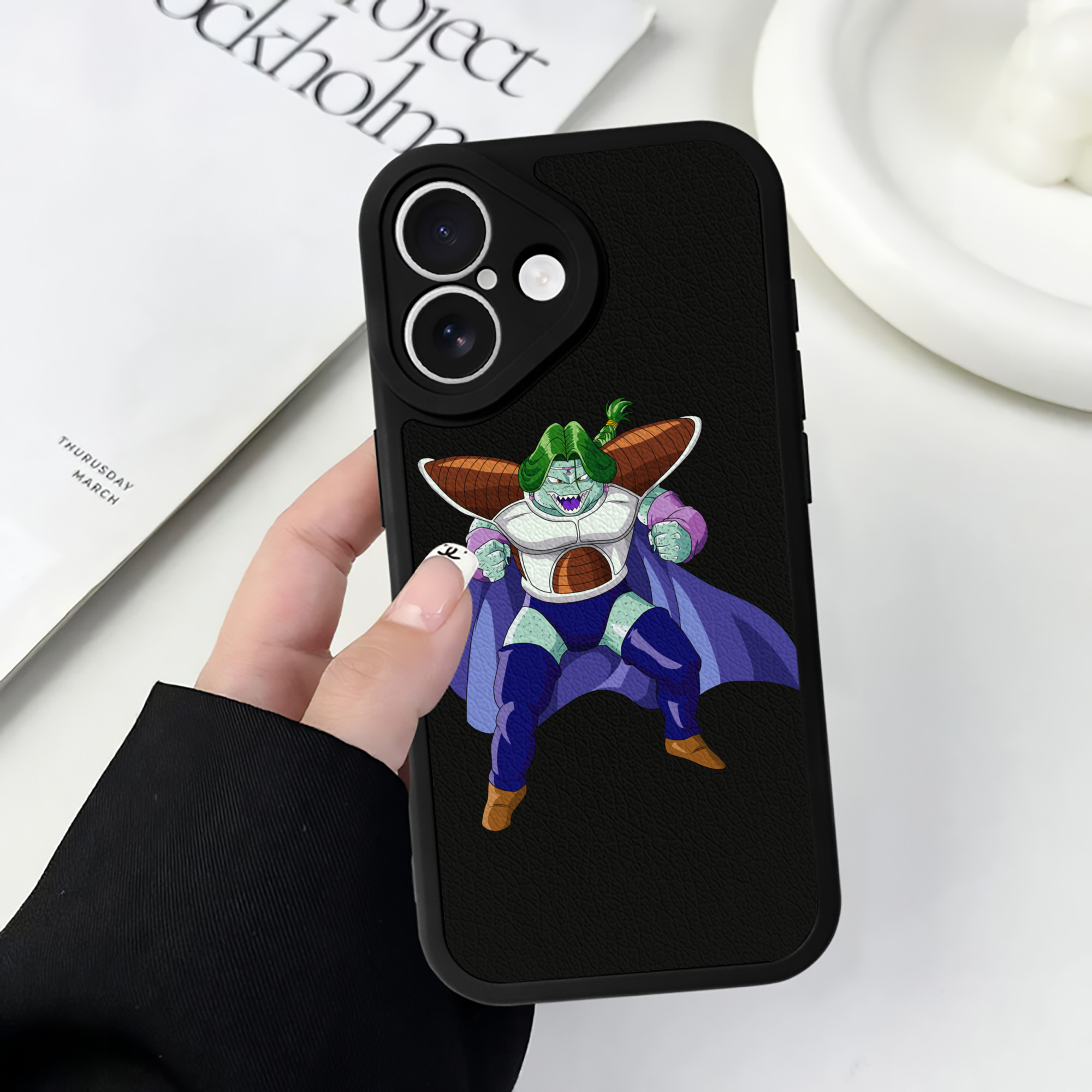 （画像用） ドラゴンボール DRAGON BALL 【iPhone 16シリーズ対応】シリコンスマホケース（レザー調） 材質：シリコン